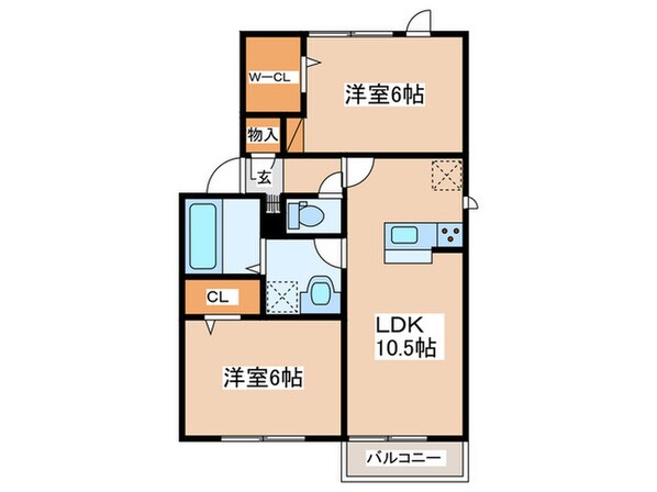 ソレイユⅡの物件間取画像